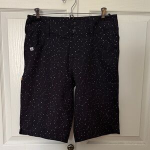 Women’s mountain biking Shorts with White Star Pattern